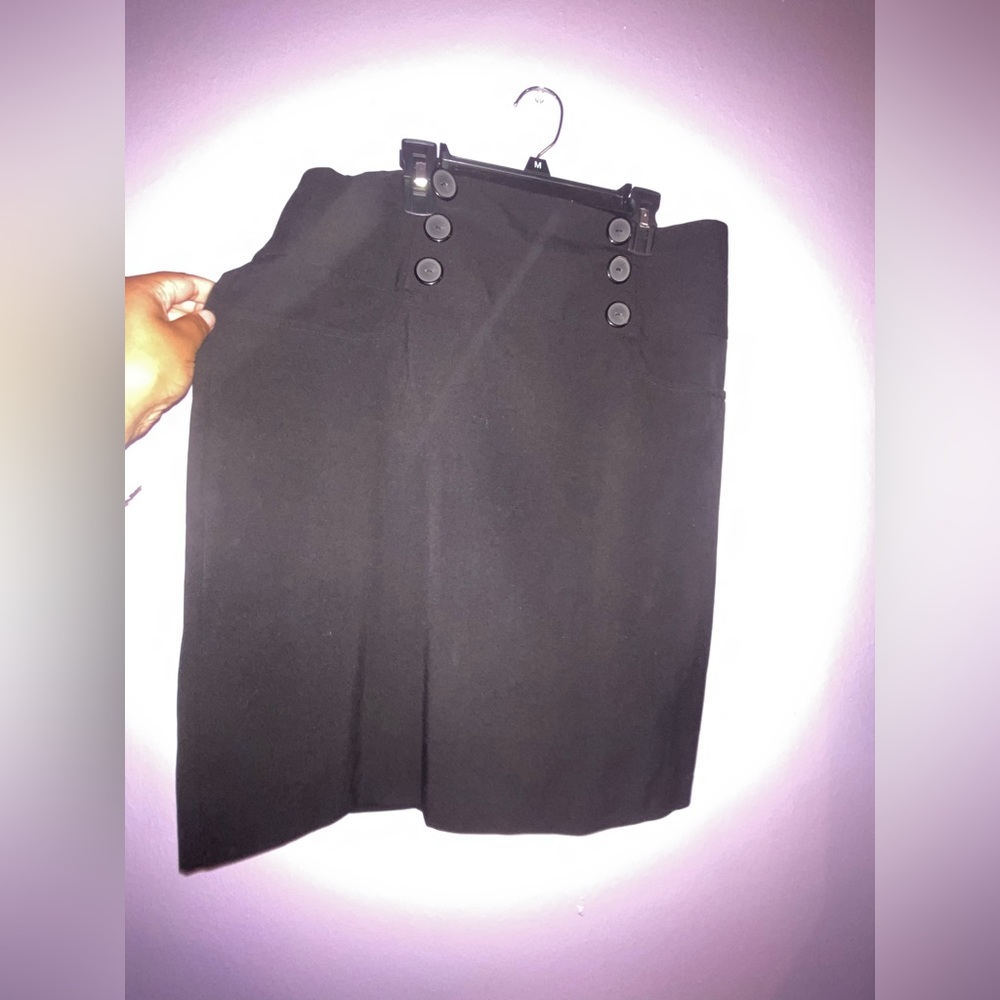 BLACK OFFICE SKIRT